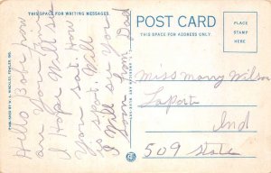 Fowler Indiana Main Street Looking East Vintage Postcard U829 