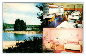 POTATO CITY, PA Pennsylvania ~Multiview HOTEL ROOM & DINING Room c1950s Postcard