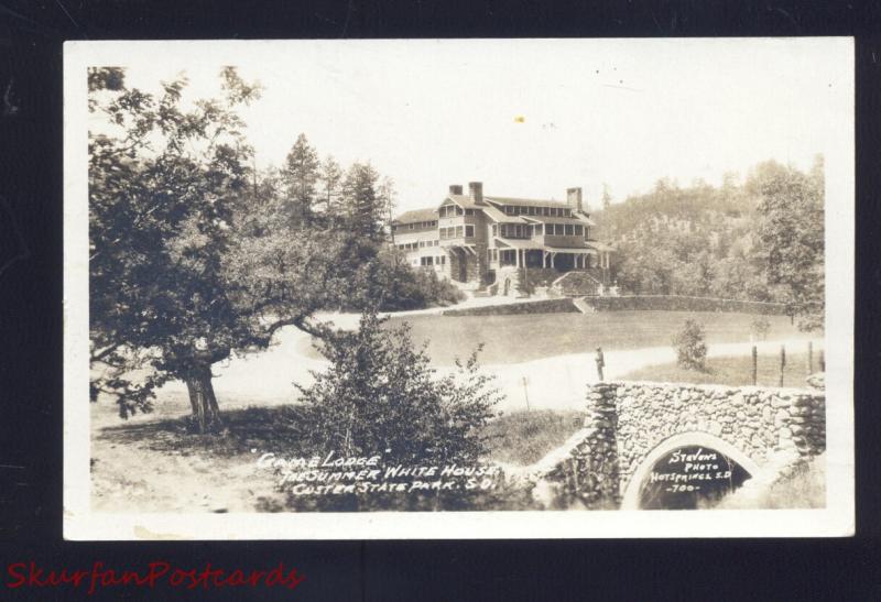 RPPC CUSTER STATE PARK SOUTH DAKOTA BLACK HILLS STEVENS REAL PHOTO POSTCARD 