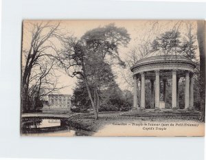 Postcard Cupids Temple Versailles France