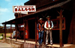 Oklahoma Oklahoma City Marshall and Deputy On Boardwalk Of Longbranch Saloon ...