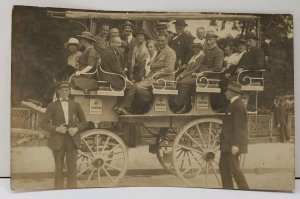 Horse Drawn Wagon, Munich Foreign Tours, Munchner Fremden Rundfahrt Postcard E14