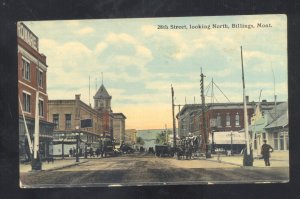 BILLINGS MONTANA DOWNTOWN 28th STREET SCENE VINTAGE POSTCARD