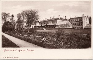 Government House Ottawa Ontario ON CH Thorburn UNUSED Postcard F81