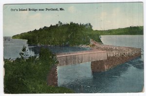 Orr's Island Bridge near Portland, Me.