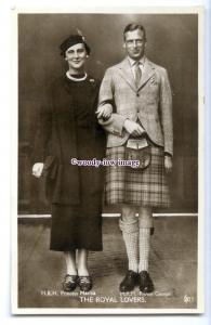 r2987 - Royal Lovers, T.R.H. Princess Marina & Prince George, No.203 - postcard