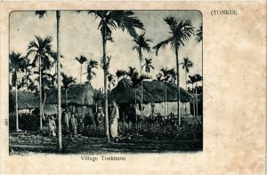 CPA AK INDOCHINA Tonkin Village Tonkinois VIETNAM (959343)