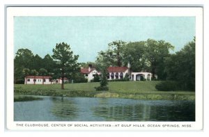 OCEAN SPRINGS, MS Mississippi ~ GULF HILLS GOLF COURSE & Hotel c1940s  Postcard
