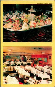 Wivel Restaurant Kodachrome Dual View New York NY NYC UNP Chrome Postcard E7