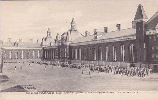 New York Elmira Dress Parade State Reformatory Albertype