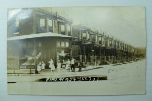 1909 RPPC, Pine N.Y. West of 54th St., Coke Sign, Postcard P76
