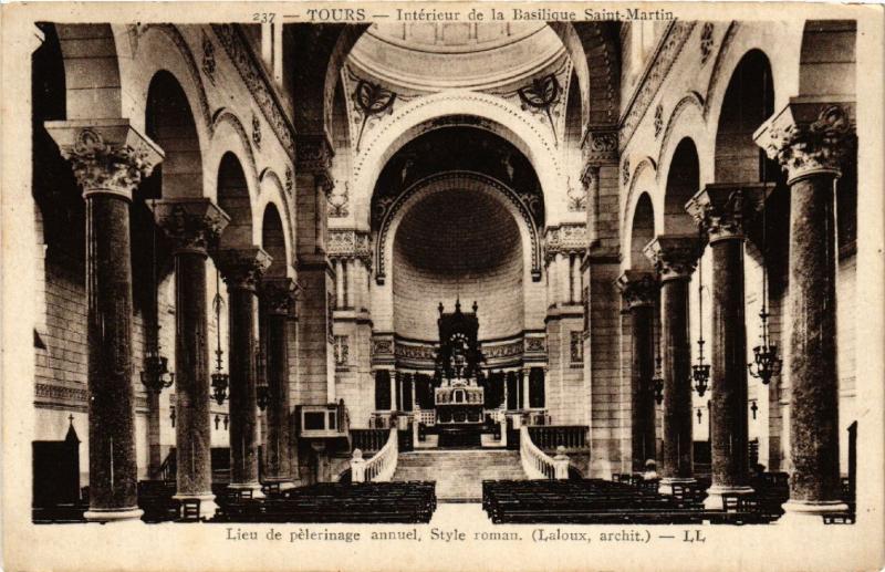 CPA Tours - Interieur de la Basilique Saint-Martin - Lieu de pelerinage(589802)