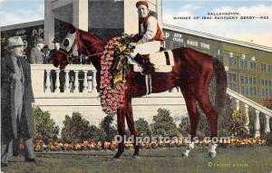 Gallahadion Winner of 1940 KY Derby Clark County, KY , USA Horse Racing Unused 