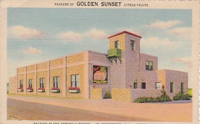 Florida St Petersburg Milne-O'Berry Golden Sunset Citrus Packing Plant Semino...