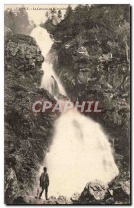 Old Postcard Uriage Cascade of & # 39Oursiere