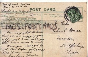 Genealogy Postcard - Coles - School House, Quainton, Buckinghamshire - Ref. R575