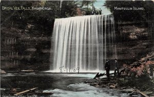 br105669 bridal veil falls manitoulin island kagawonga canada