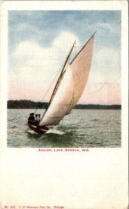 Saliboat Sailing,Lake Geneva,WI BIN