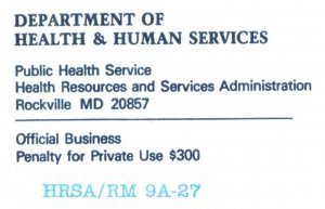 VINTAGE GOVERNMENT/OFFICIAL STATIONERY DEPARTMENT OF HEALTH & HUMAN SERVICES