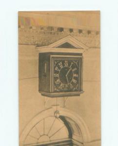 Unused 1920's ANTIQUE CLOCK Monticello - Charlottesville Virginia VA E6296