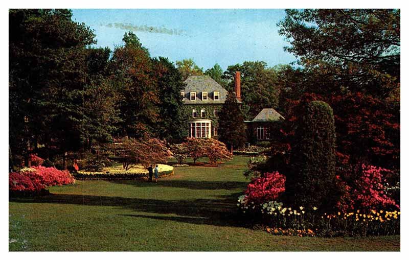 Postcard GARDEN SCENE Baltimore Maryland MD AT9939