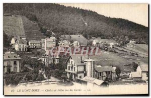 Old Postcard Le Mont Dore cottages and villas seen casino