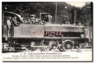 Postcard Old Train Locomotive Machine Tender 280