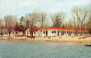 NORTH BAY, Ontario Canada  ORMONDIE BEACH MOTEL  Roadside  1959 Chrome Postcard