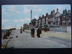 Lancashire Blackpool FLEETWOOD The Esplanade c1908 Postcard by Hartmann