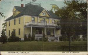 DeKalb De Kalb IL Kilmer Club c1910 Postcard