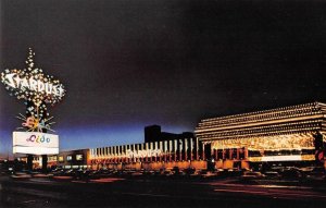 STARDUST HOTEL Las Vegas Strip, NV Casino Night View Roadside 1960s Postcard