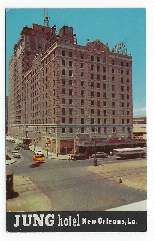 New Orleans, Louisiana, Vintage Postcard View of Jung Hotel