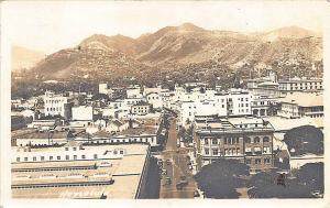 Honolulu HI Aerial View, in 1942 RPPC Postcard