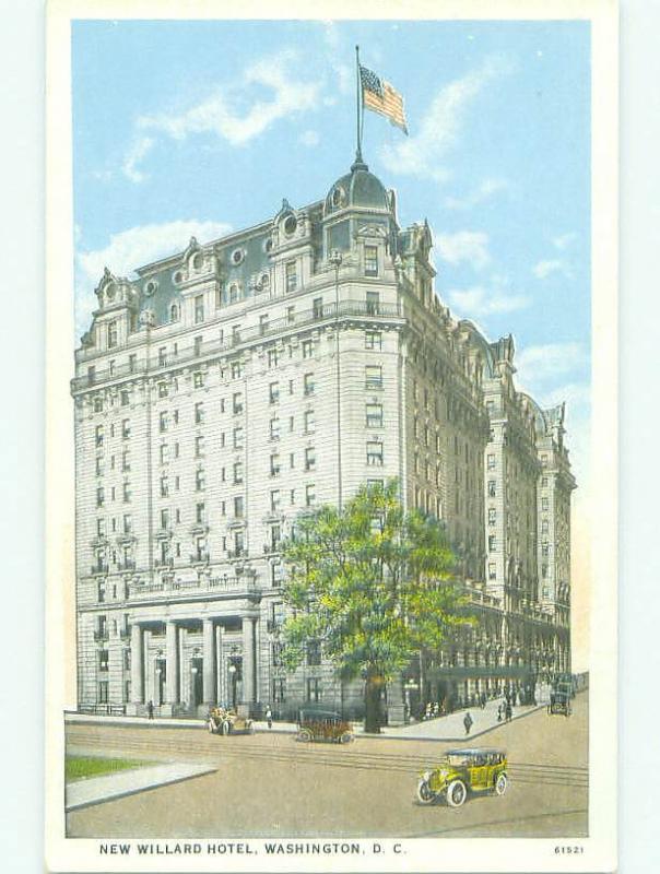 Unused W-Border NEW WILLARD HOTEL Washington DC hr9146