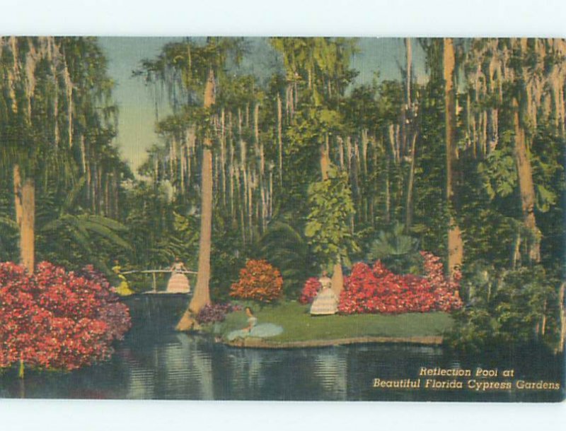 Linen CYPRESS GARDENS GIRL Winter Haven - Near Lakeland & Lake Wales FL AF6171