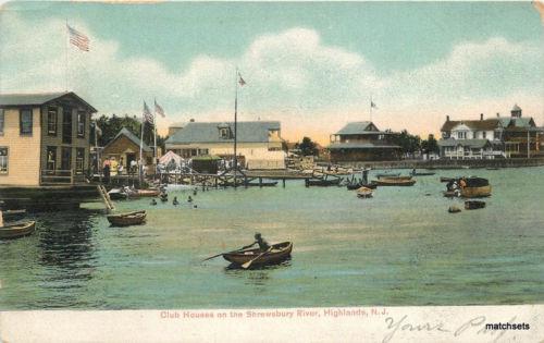 C-1910 Club houses Shrewsbury River Highlands New Jersey ...