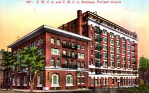 Portland, Oregon - The Y.W.C.A. & Y.M.C.A. Buildings - c1908