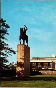 Vtg Peace Equestrian Statue by Anton Augustincic United Nations NY Postcard