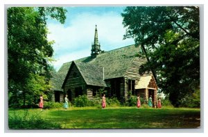 Vintage 1960's Postcard Barnwell Chapel The Berry Schools Rome Georgia