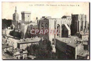 Avignon Old Postcard General view of the Palace of the Popes