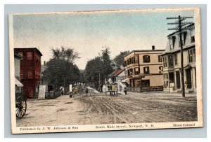 Vintage 1910's Postcard South Main Street Newport New Hampshire