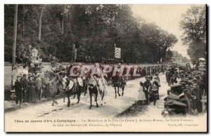 Old Postcard Compiegne festivals of Jeanne d & # 39arc The marshals of the Li...