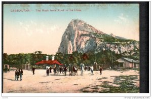 GIBRALTAR, 1900-1910´s; The Rock From Road To La Linea