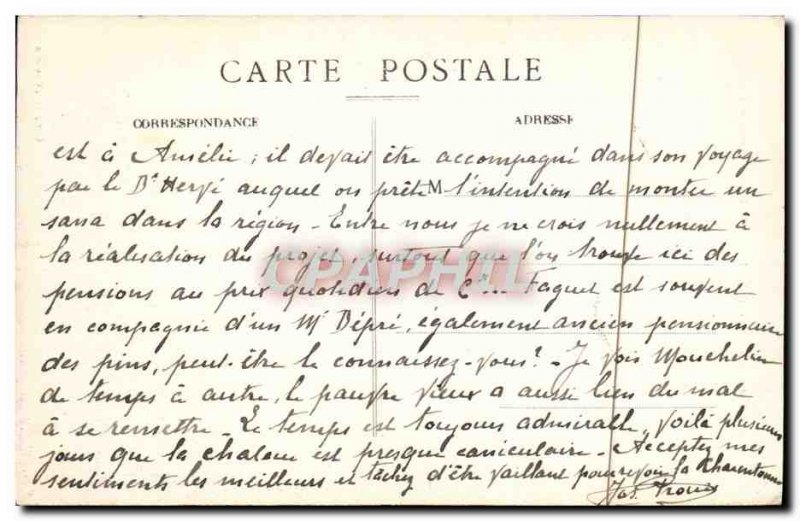 Old Postcard Amélie les Bains Spa Pujade