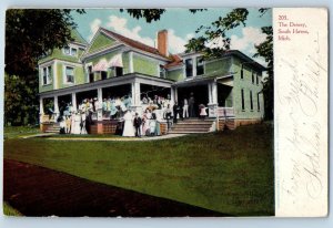 South Haven Michigan MI Postcard The Dewey Building Exterior c1905's Antique