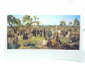 The Proclamation of South Australia 1836 Adelaide Vtg Art Postcard Charles Hill