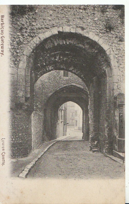 Sussex Postcard - Barbican Gateway - Lewes Castle - Ref TZ3629