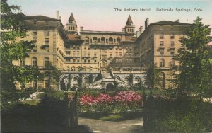 Colorado Springs Colorado C-1915 Antlers Hotel Albertype Postcard 22-10288