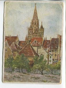 464287 Germany Hellmann Breisgau Cathedral Vintage postcard