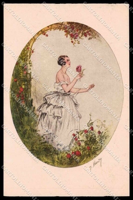 Illustratori Artist Signed Hardy Risque Lady Paris Gravures Pc Zg Topics Fine Arts